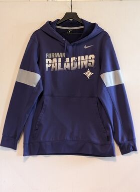 Nike Dri-FIT Furman Paladins Hoodie XL Purple NCAA College Pullover Sports Fan